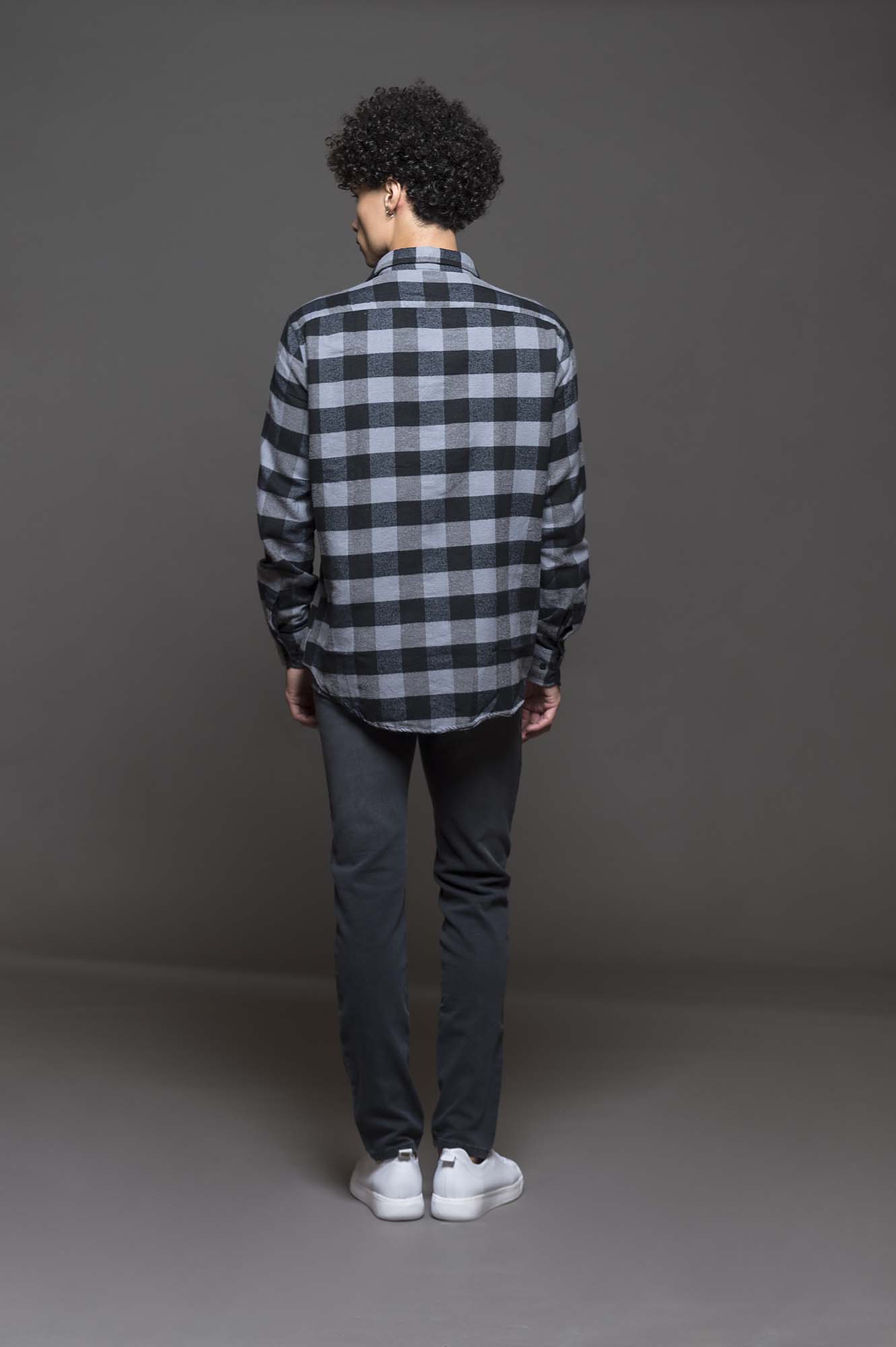 6602VIYMLGR - CAMISA JACK LEÑSP GRIS
